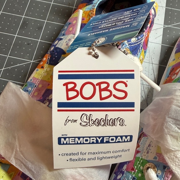 Skechers women’s  Multicolor Cat Sneakers “Bob’s” size 9US/39EU - Picture 4 of 8